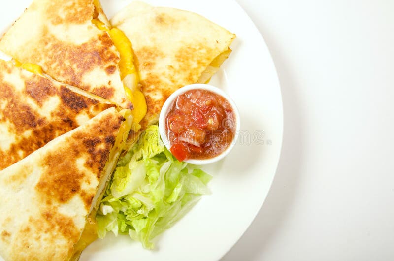 Quesadilla stock photo. Image of cream, closeup, chicken 40917424