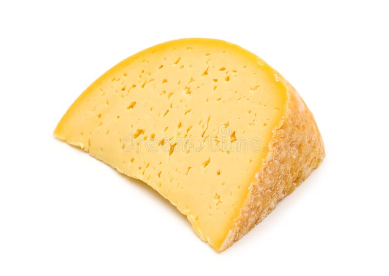 Slice cheese on white background. Slice cheese on white background
