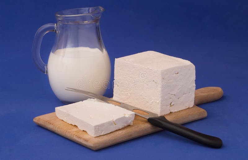 Queso Y Leche Blancos De Queso Feta Foto de archivo Imagen de grecia
