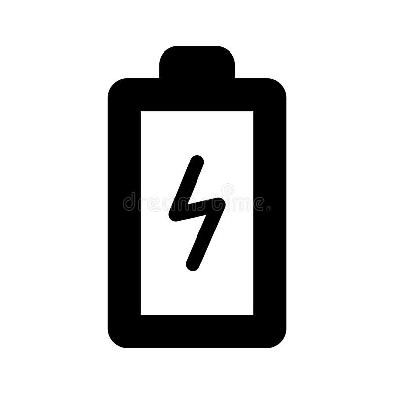 Questa fantastica icona della batteria in stile moderno illustrazione di stock