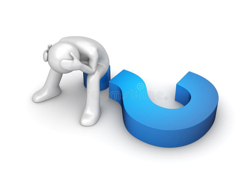 Question illustration stock Question illustration stock