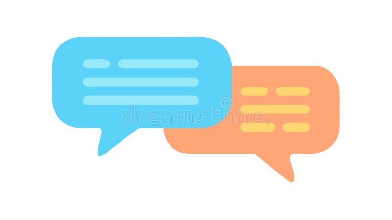 Question Bubbles Icon, Support Help Symbol, vector design Generative AI royalty free illustration