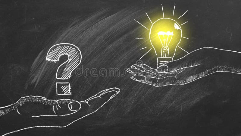 Question et réponse illustration de vecteur