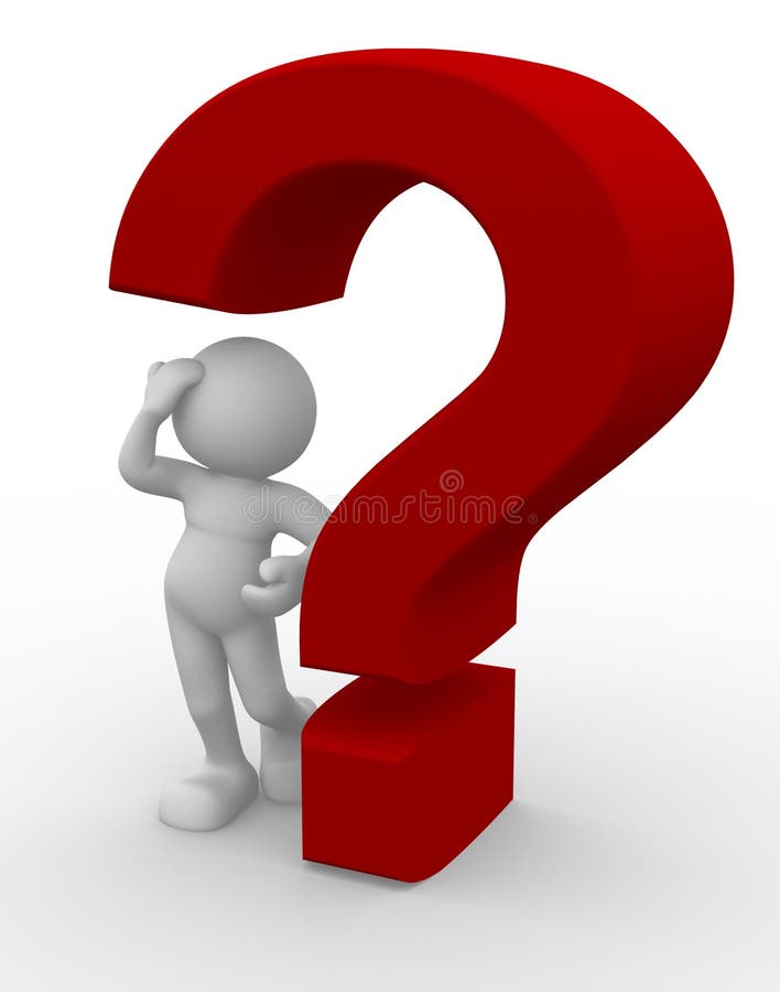 Question mark royalty free illustration