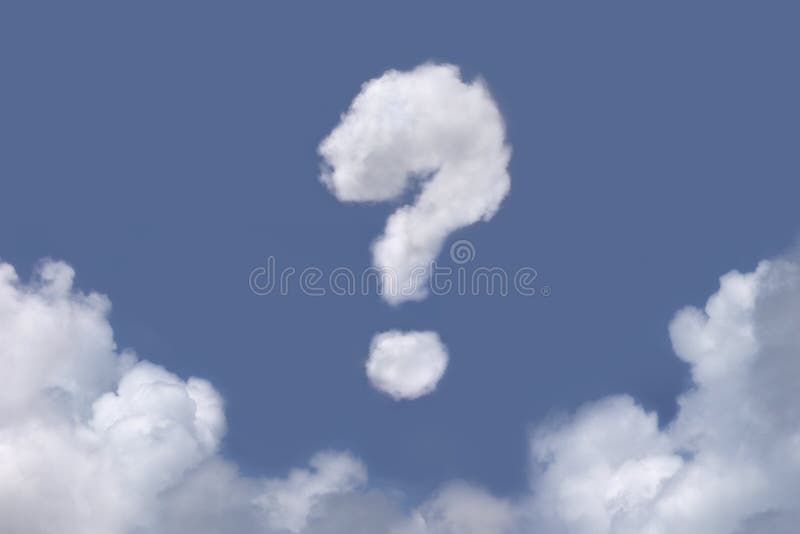 Question Mark Cloud royalty free stock photos Question Mark Cloud royalty free stock photos