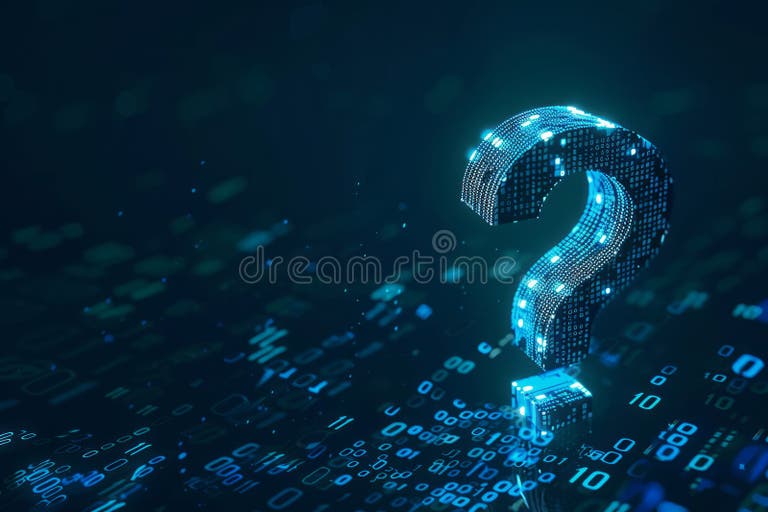 Binary Code Question Mark Stock Illustrations – 67 Binary Code Question ...