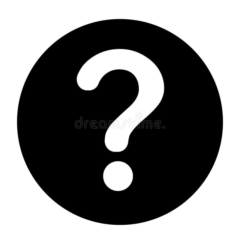 Question mark icon stock illustration