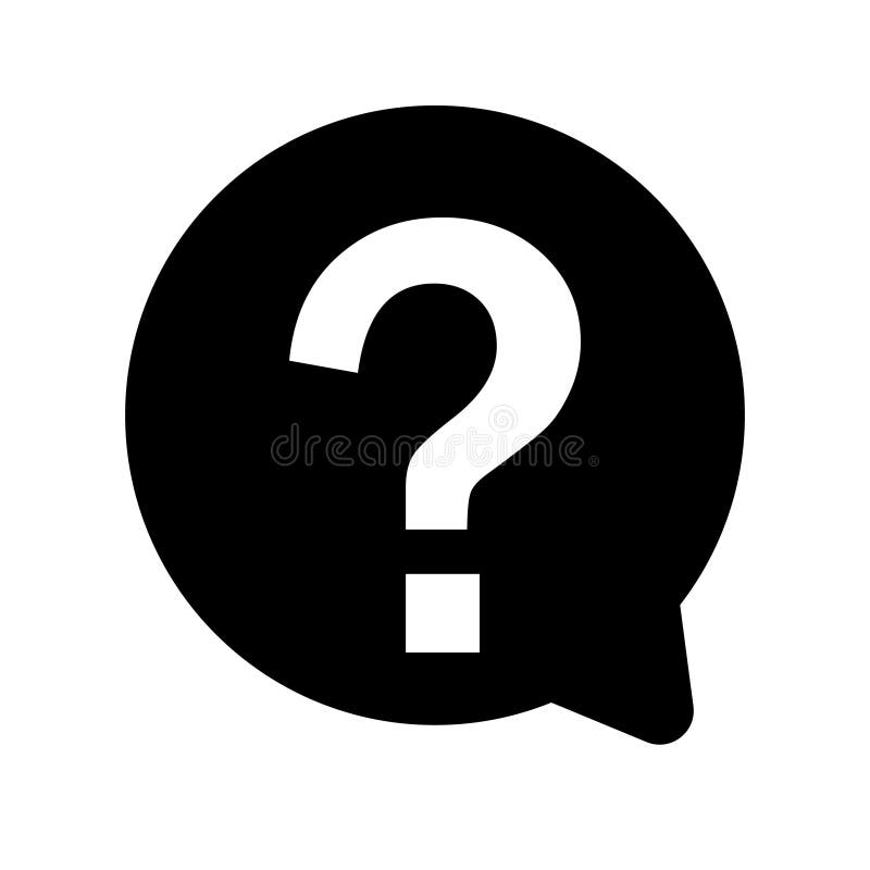 Question Mark icon vector. Question illustration symbol stock illustration