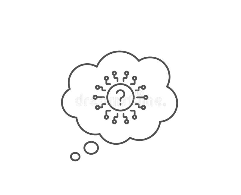 Question Mark Line Icon Quiz Chat Bubble Sign Vector Stock Vector Illustration Of Vector Sign Question Mark Line Icon Quiz Chat Bubble Sign Vector Stock Vector Illustration Of Vector Sign