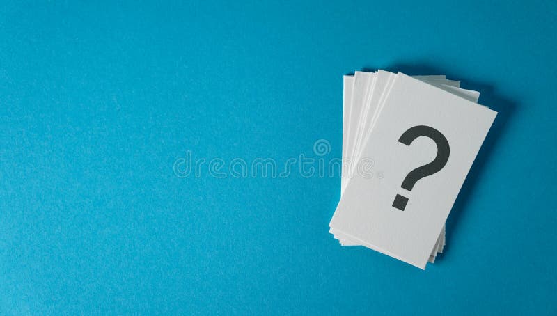 Question Mark On Paper Notes stock images