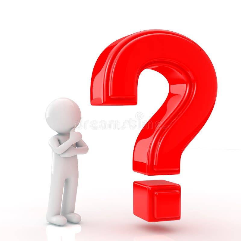 Question mark royalty free illustration