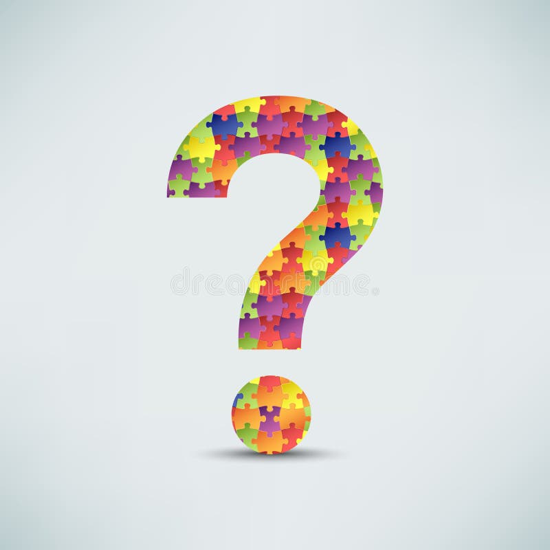 Question mark puzzle background