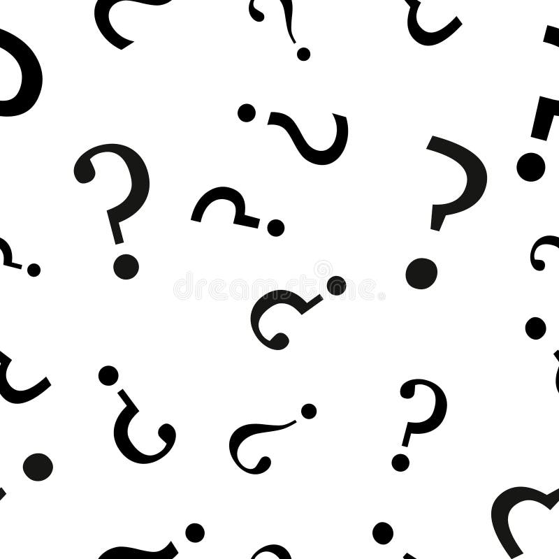 Question Mark Seamless Pattern . Vector Seamless Pattern with ...