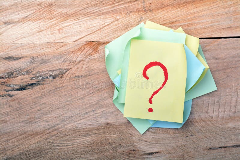 Question mark sticky note stock image Question mark sticky note stock image