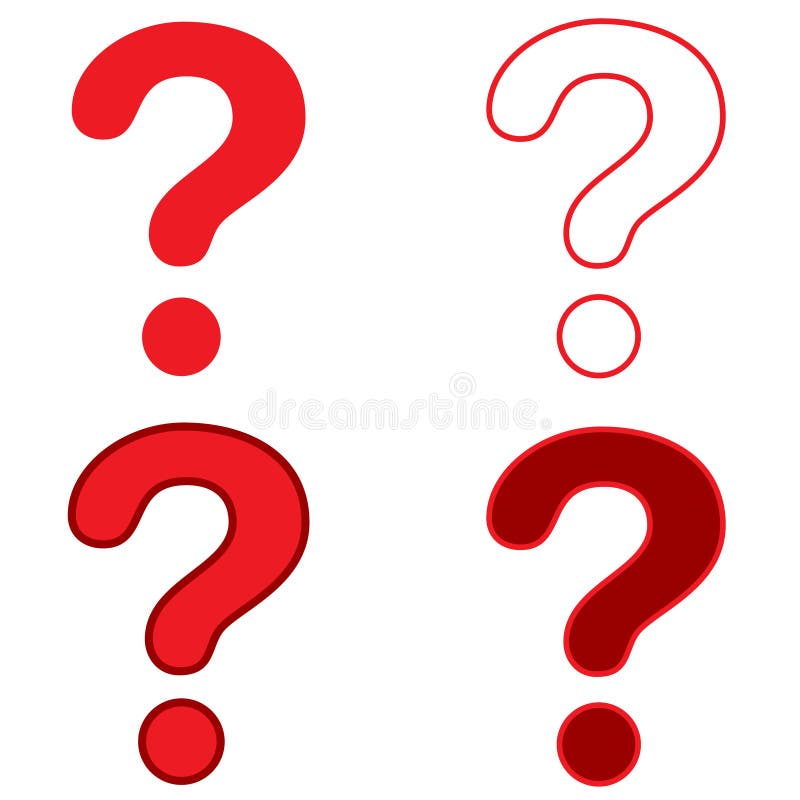 Question mark vector icon set. answer illustration sign collection. ask symbol. stock illustration