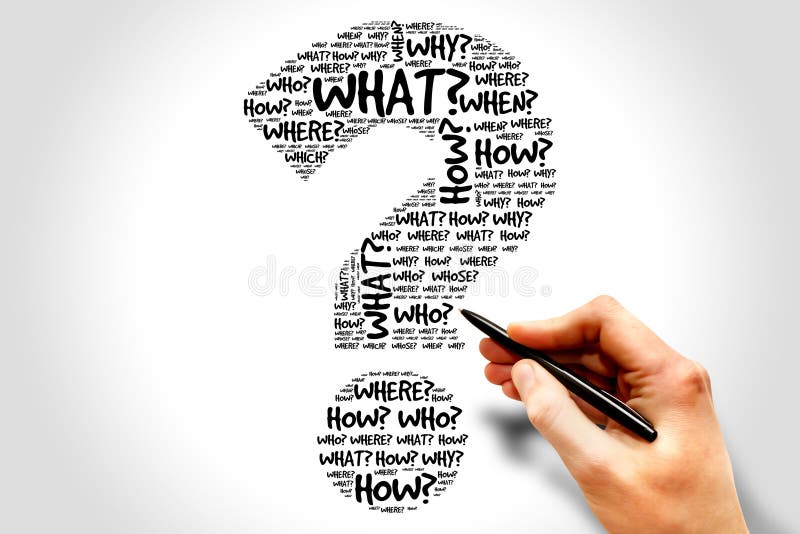 Question mark stock photography