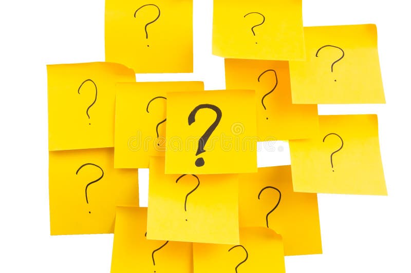 Question marks royalty free stock photography
