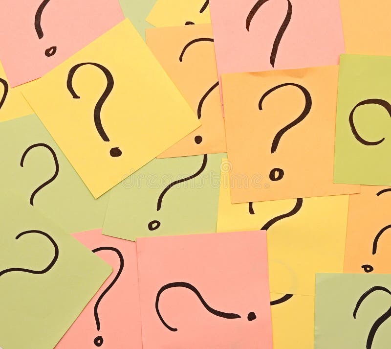 Question marks background stock photos