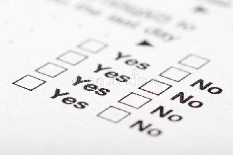 Questionnaire stock images