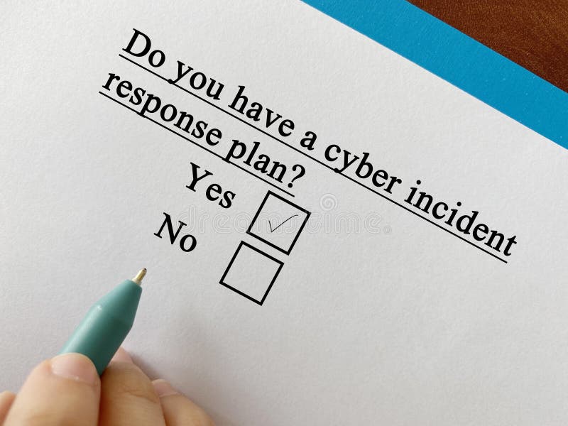 Questionnaire about cyber attack royalty free stock images