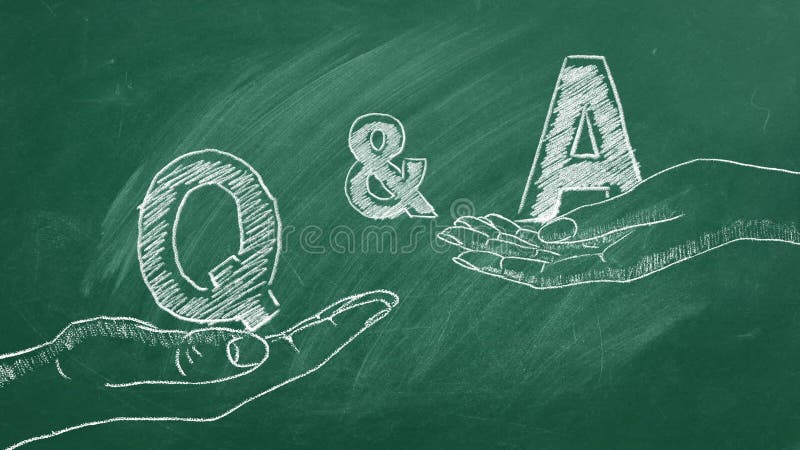 Questions et réponses illustration libre de droits