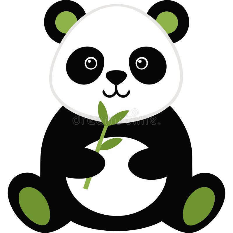 Questo adorabile panda è un design perfetto per il vostro prossimo design illustrazione vettoriale