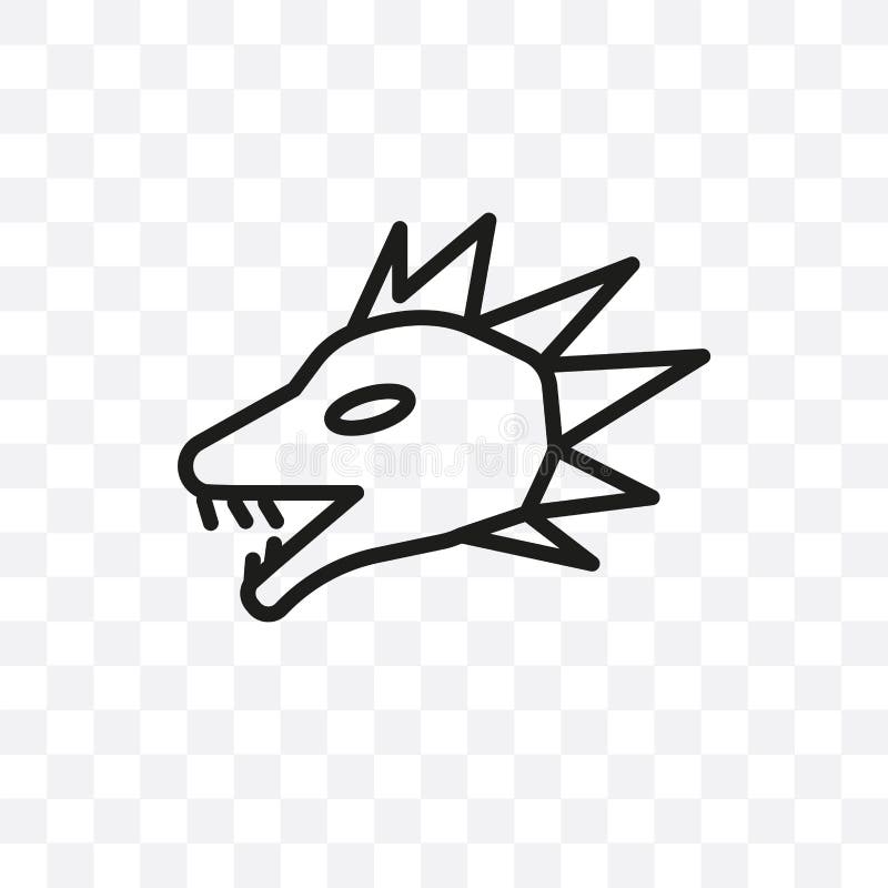 Quetzalcoatl vector linear icon isolated on transparent background, Quetzalcoatl transparency concept can be used for web and mobi stock illustration Quetzalcoatl vector linear icon isolated on transparent background, Quetzalcoatl transparency concept can be used for web and mobi stock illustration