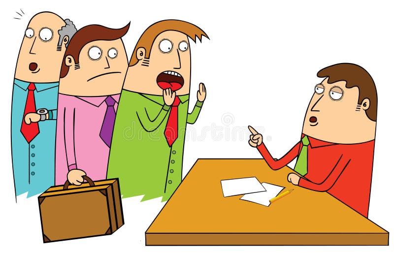 Queuing vector illustration