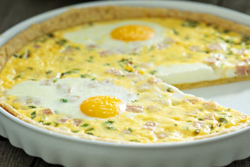 Quiche Lorraine stock photo. Image of french, eggs, diet 21478548