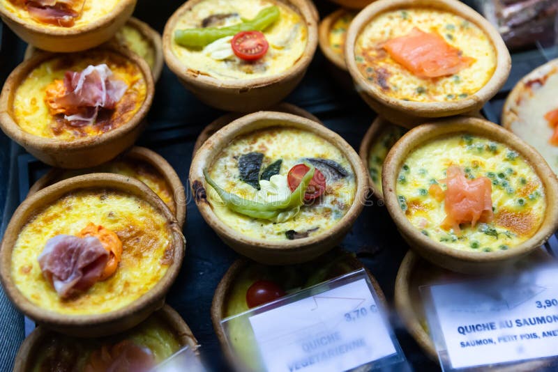 Quiche Lorraine with Various Fillings Stock Image Image of rustic, plate 156938209