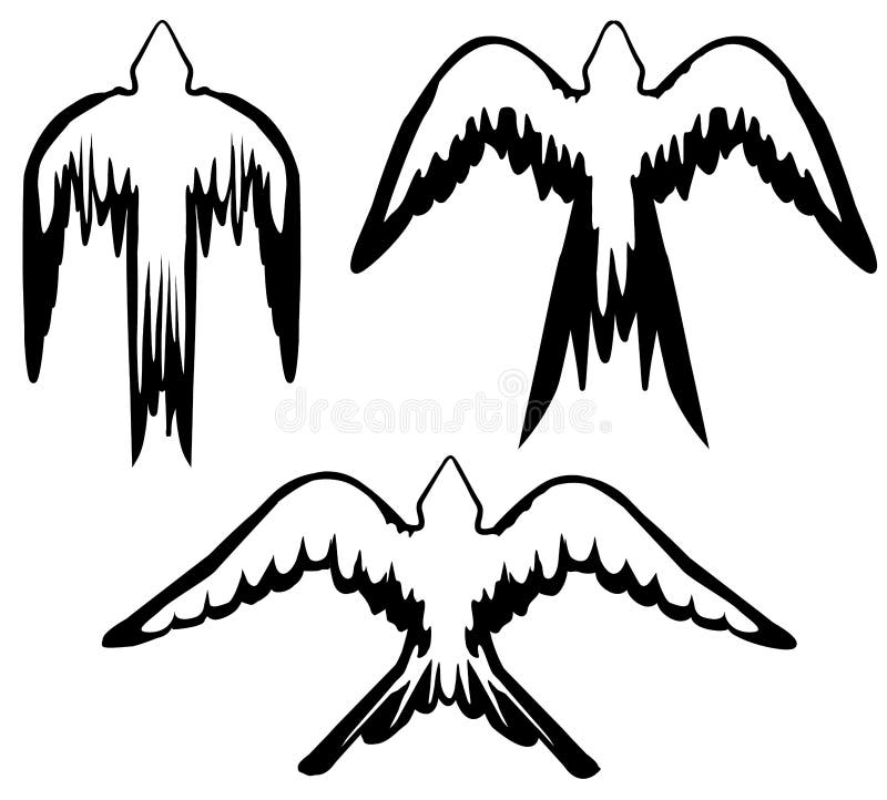 Quick Bird Stencils stock vector. Illustration of icons 183001164