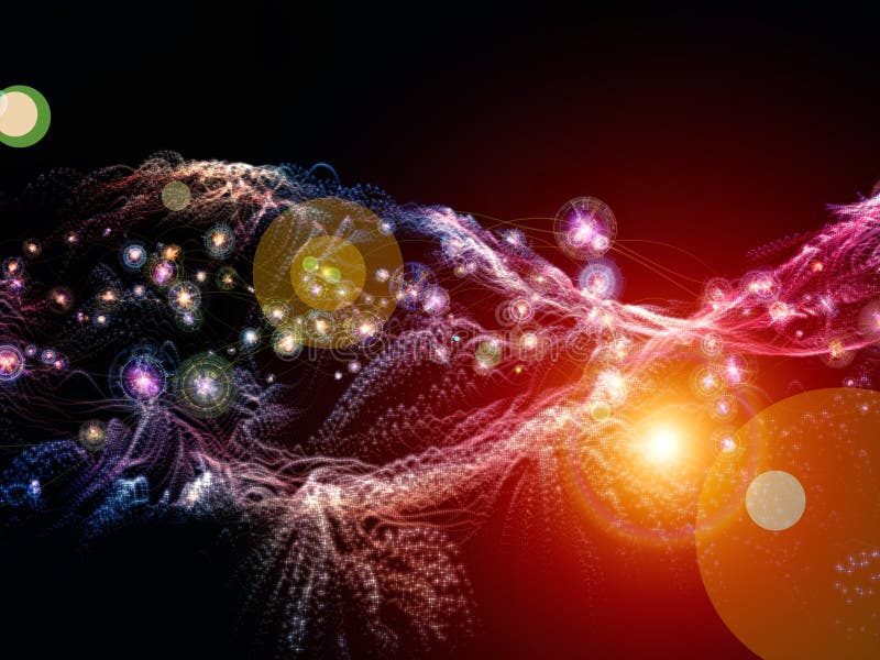 Quickening of Virtual World Stock Illustration Illustration of