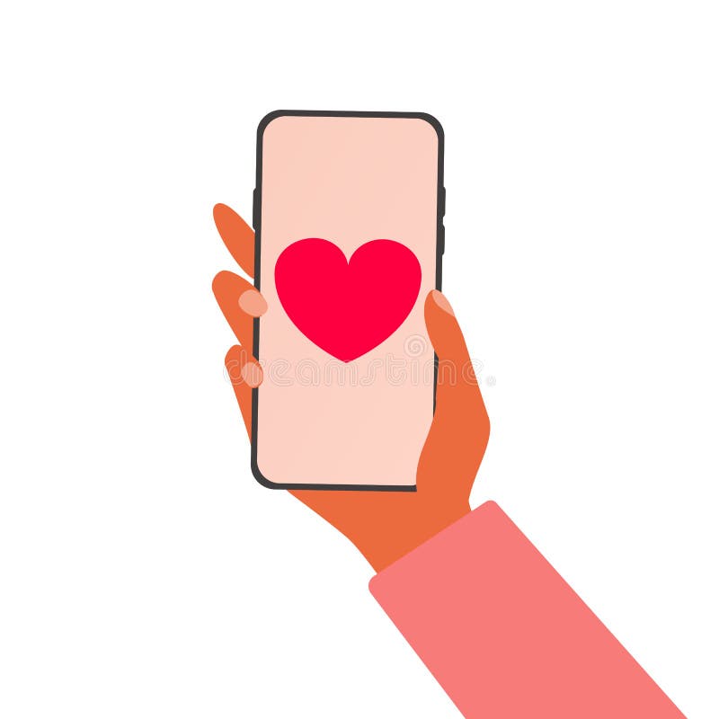 Quiera el mensaje Mano con smartphone E Concepto del vector ilustración del vector Quiera el mensaje Mano con smartphone E Concepto del vector ilustración del vector