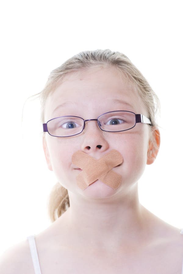Quiet kid stock photo. Image of child, glasses, silent 25456170
