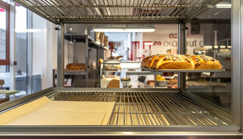 Modern Bakery Display with Fresh Pastries royalty free illustration