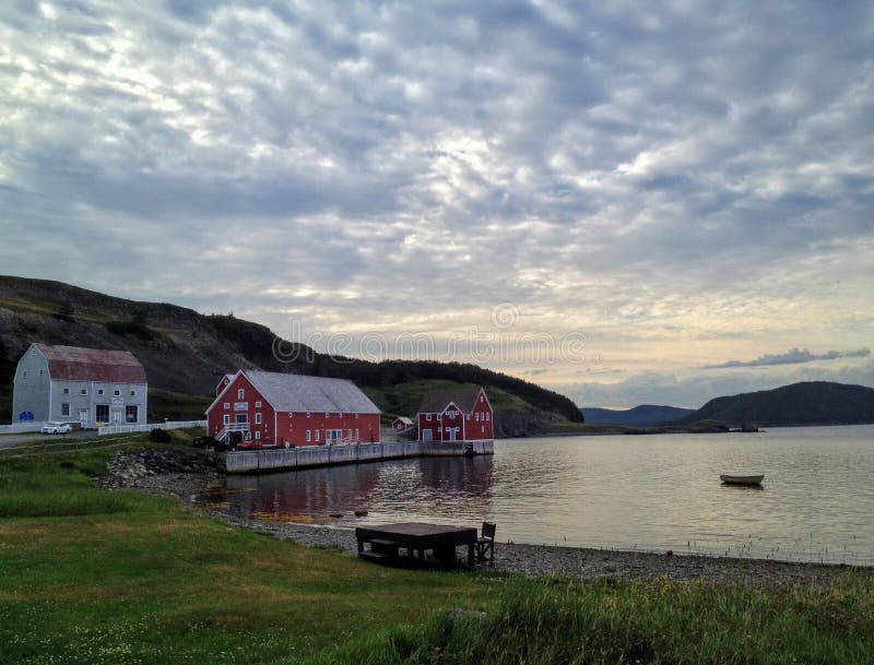 The Quiet Serene Waters of Trinity Newfoundland Stock Image Image of