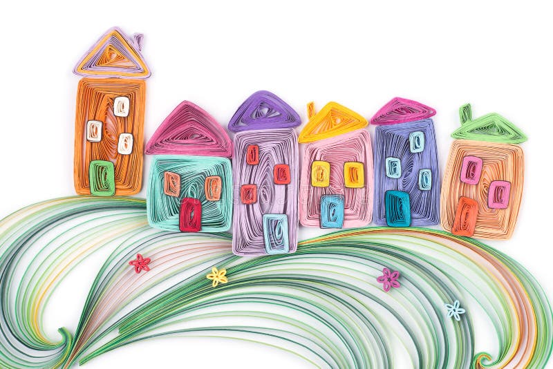 Quilling Houses Stock Photos Free & RoyaltyFree Stock Photos from