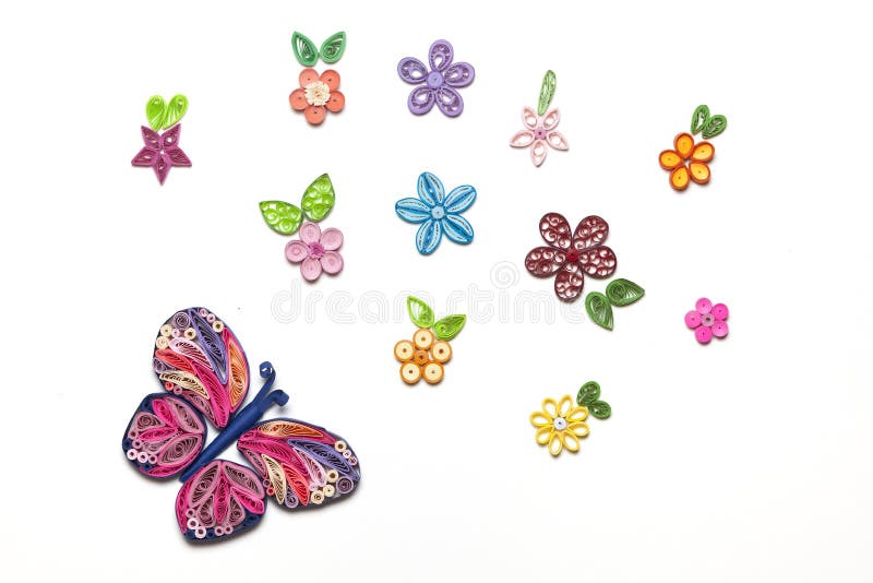 Quilling garden stock photo. Image of paper, colorful 95723854