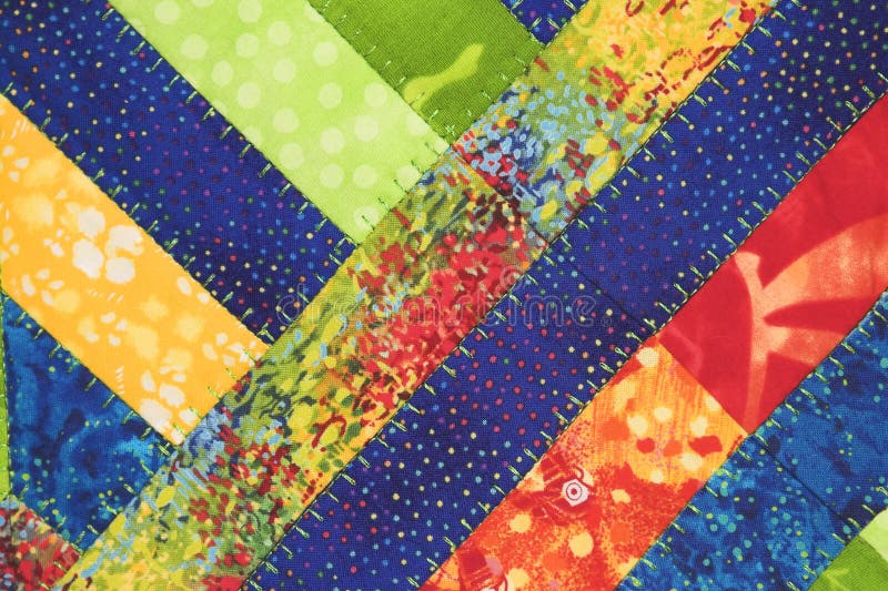 Cathedral Window Quilt Pattern Stock Image Image of fabric