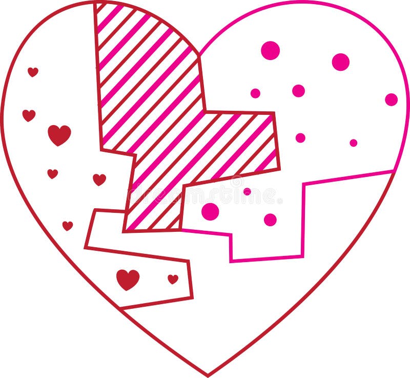 Quilt Heart stock vector. Illustration of heart, shape 55470537