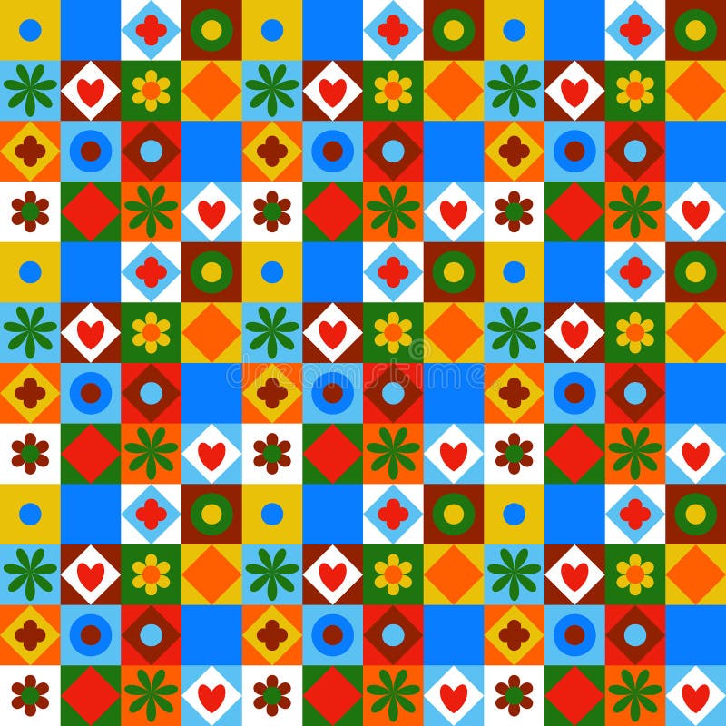 Quilting pattern seamless vector stock illustration Quilting pattern seamless vector stock illustration