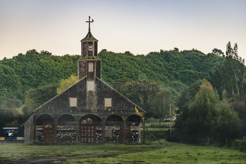 Quinchao-Kirche, Chiloe-Insel, Chile stockfotografie Quinchao-Kirche, Chiloe-Insel, Chile stockfotografie