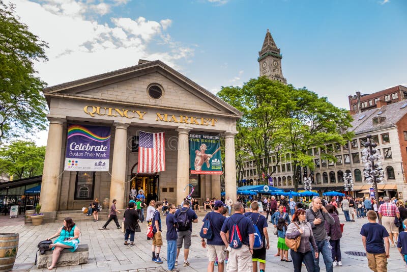 Quincy Market in Boston lizenzfreie stockfotografie Quincy Market in Boston lizenzfreie stockfotografie