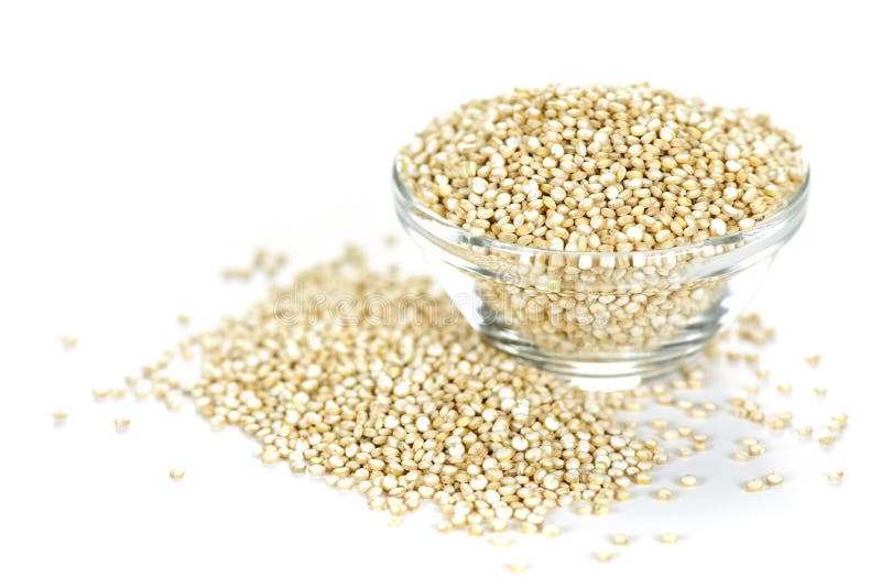 Quinoa grain in bowl stock photo. Image of overflowing - 16983602