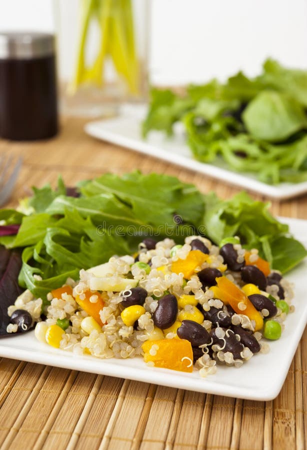 Quinoa Salad with Mixed Greens
