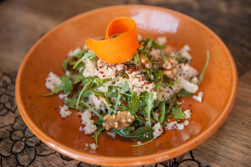 Quinoa Salad stock photo. Image of cuisine, orange, carrot 40072432
