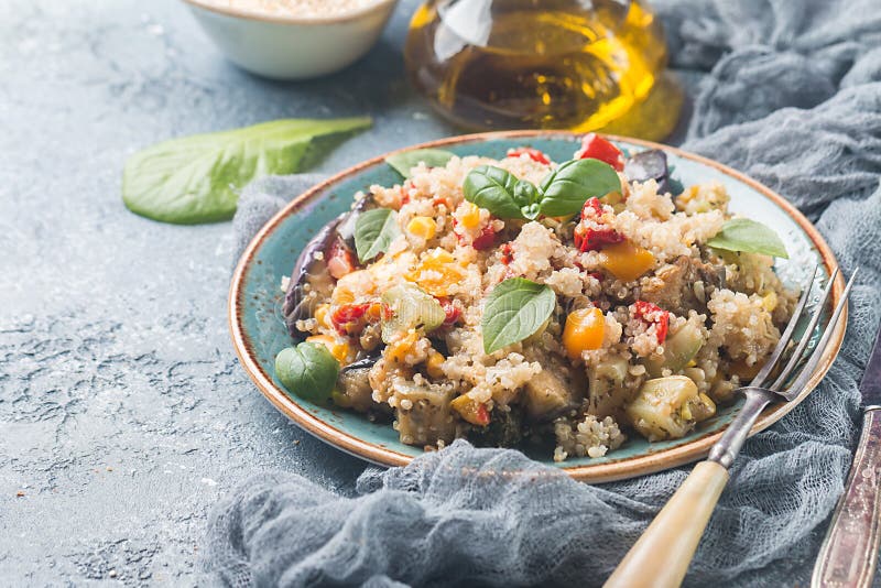 Quinoa salad. Superfoods concept.