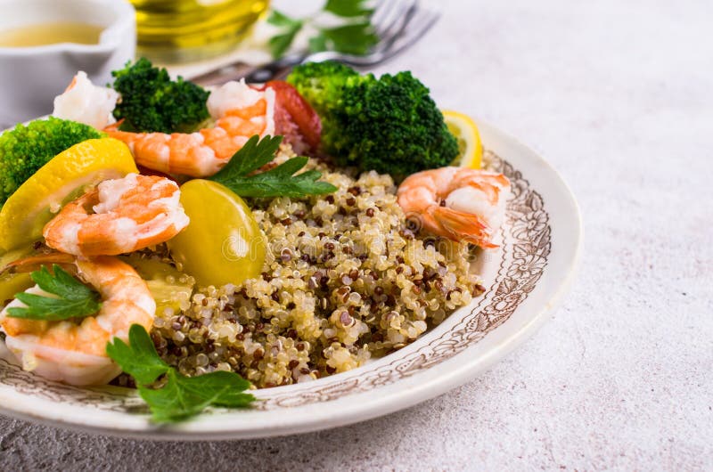 Quinoa Salad with Vegetables Stock Image - Image of delicious ...