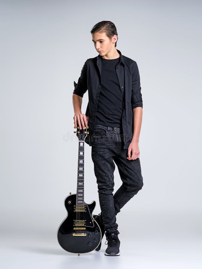 Joueur De Guitare électrique Guitariste Sweatshirt 