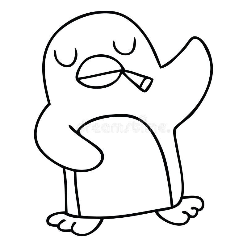 Penguin Animal Artic Cute Cartoon Character Doodle Drawing Illustration Art  Artwork Funny Crazy Quirky Line Retro Stock Illustrations – 3 Penguin Animal  Artic Cute Cartoon Character Doodle Drawing Illustration Art Artwork Funny